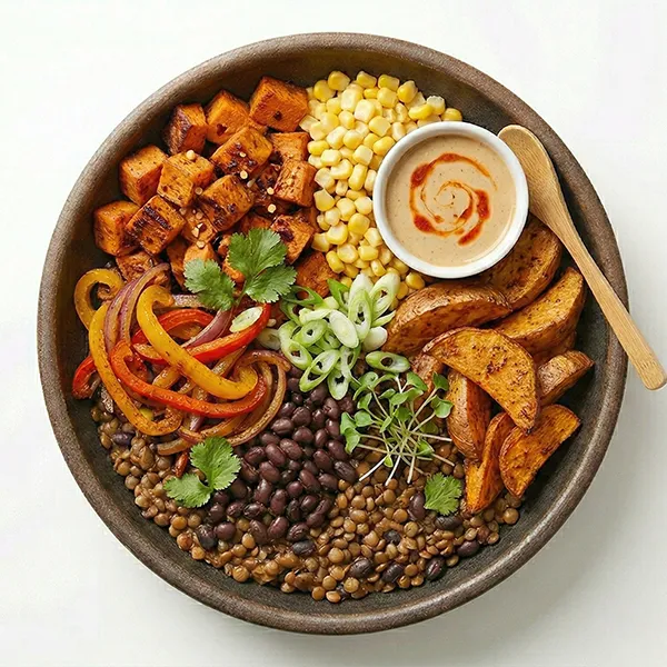 Chipotle Lentil & Sweet Potato Bowl